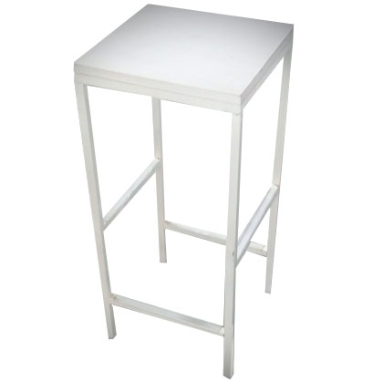 Stool Steel White