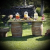 Lemonade Stand - Wooden Barrel