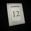 Table Number - Classic washed White frame