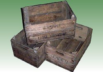 Old wooden box