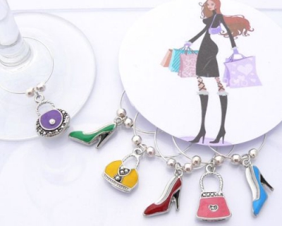 Shoes &amp; Bags Wine Glass Charms